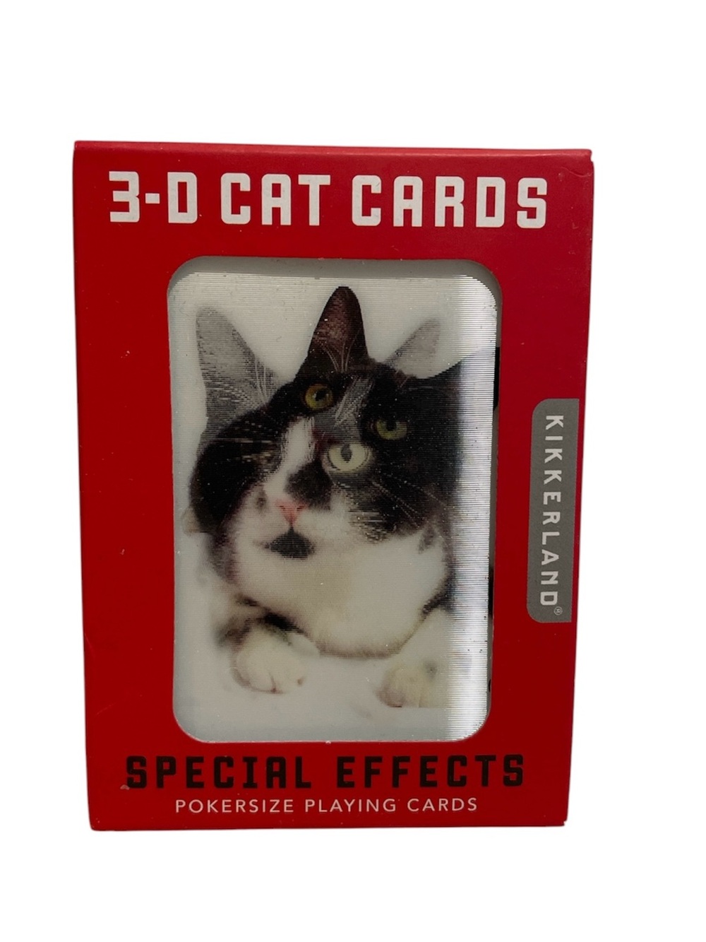 Kikkerland - 3-D Cat Playing Cards - Pokersize